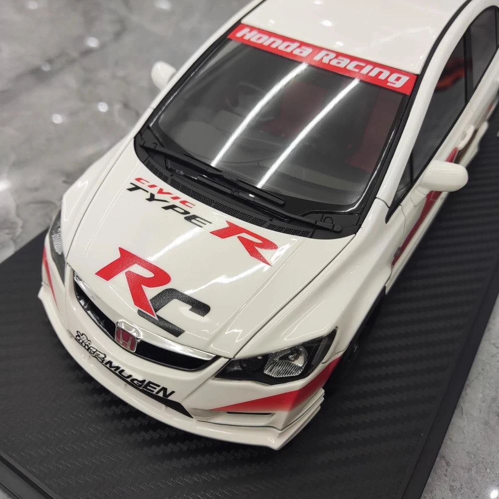 [Ignition] 1:18 Honda 2007 Civic Type R FD2 JDM White Model Car Resin