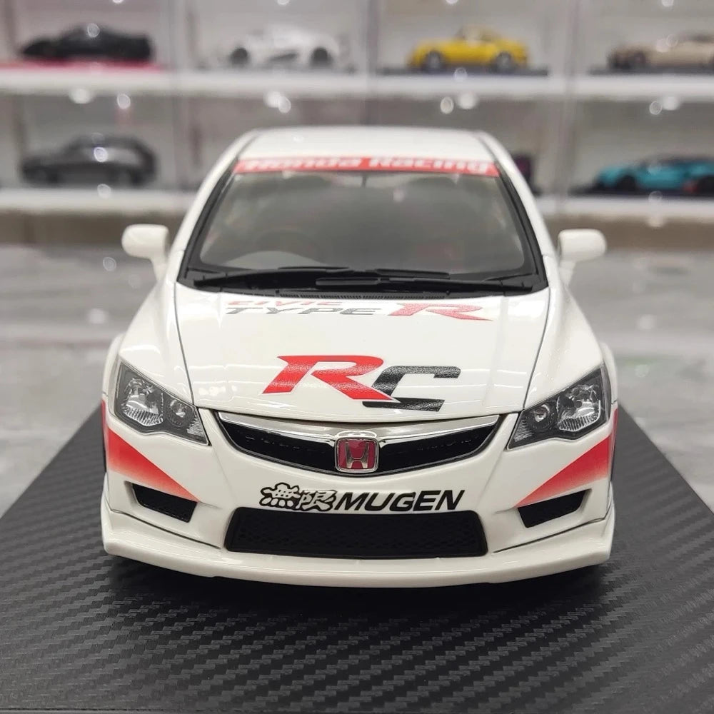 [Ignition] 1:18 Honda 2007 Civic Type R FD2 JDM White Model Car Resin