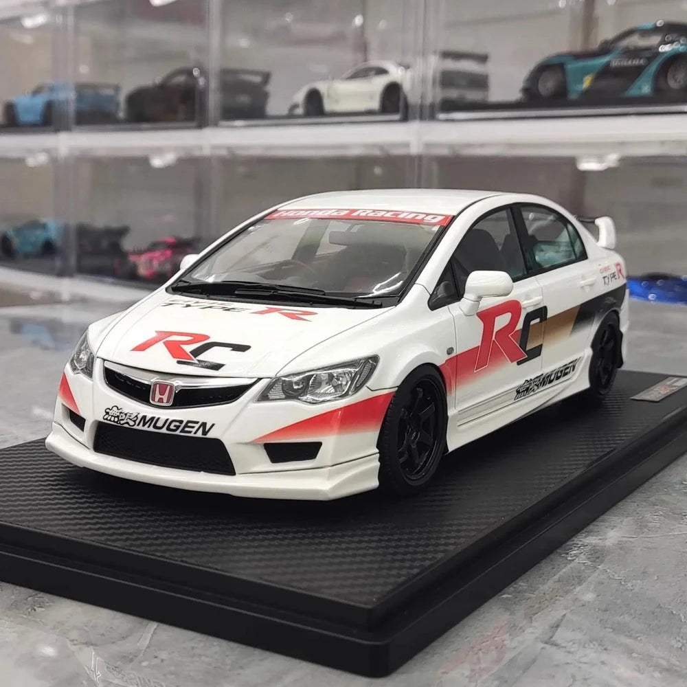 [Ignition] 1:18 Honda 2007 Civic Type R FD2 JDM White Model Car Resin