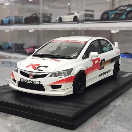 [Ignition] 1:18 Honda 2007 Civic Type R FD2 JDM White Model Car Resin
