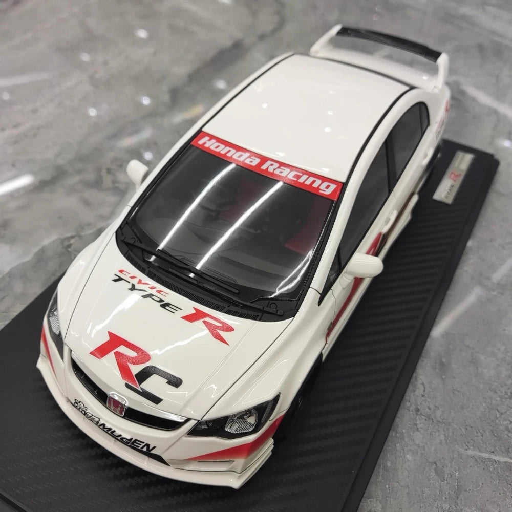 [Ignition] 1:18 Honda 2007 Civic Type R FD2 JDM White Model Car Resin