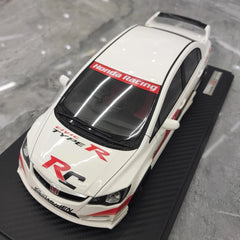[Ignition] 1:18 Honda 2007 Civic Type R FD2 JDM White Model Car Resin