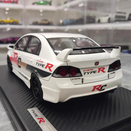 [Ignition] 1:18 Honda 2007 Civic Type R FD2 JDM White Model Car Resin