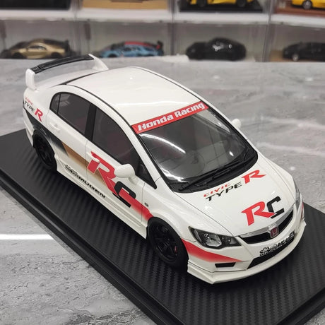 [Ignition] 1:18 Honda 2007 Civic Type R FD2 JDM White Model Car Resin