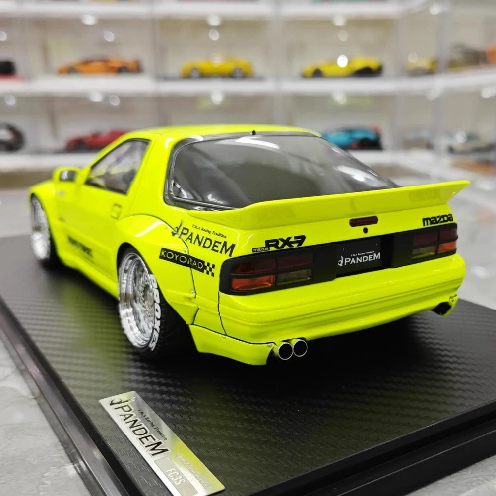 [Ignition] 1:18 Mazda 1985 RX-7 FC3S PANDEM Green Model Car Resin