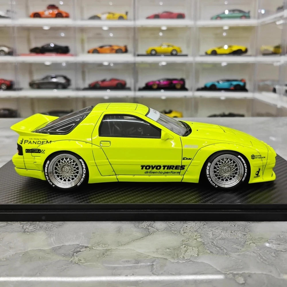 [Ignition] 1:18 Mazda 1985 RX-7 FC3S PANDEM Green Model Car Resin