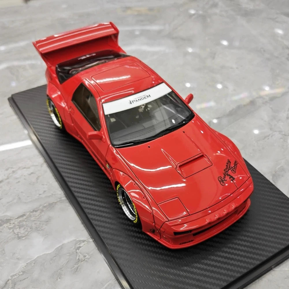 [Ignition] 1:18 Mazda 1985 RX-7 FC3S PANDEM rosso modellino di auto resina