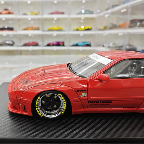 [Ignition] 1:18 Mazda 1985 RX-7 FC3S PANDEM Red Model Car Resin