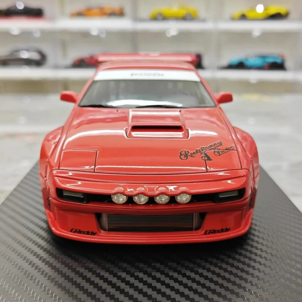 [Ignition] 1:18 Mazda 1985 RX-7 FC3S PANDEM rosso modellino di auto resina