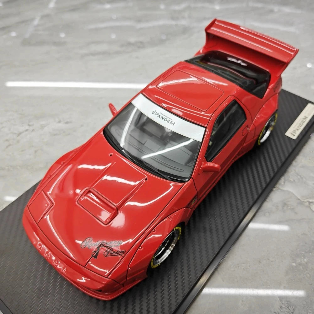 [Ignition] 1:18 Mazda 1985 RX-7 FC3S PANDEM rosso modellino di auto resina