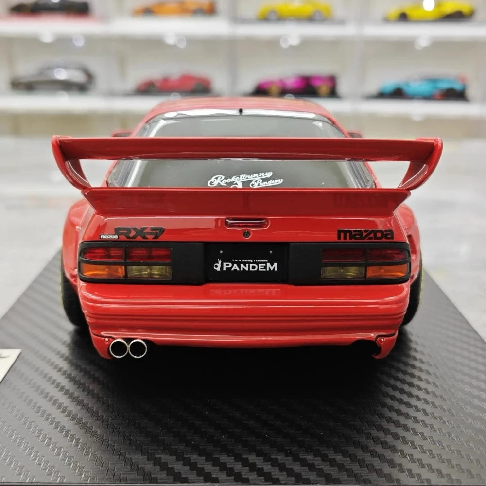 [Ignition] 1:18 Mazda 1985 RX-7 FC3S PANDEM rosso modellino di auto resina