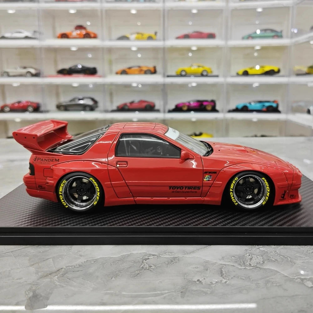 [Ignition] 1:18 Mazda 1985 RX-7 FC3S PANDEM Red Model Car Resin
