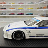 [Ignition] 1:18 Mazda 1985 RX-7 FC3S PANDEM blanc & bleu voiture miniature Resin