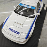 [Ignition] 1:18 Mazda 1985 RX-7 FC3S PANDEM blanc & bleu voiture miniature Resin