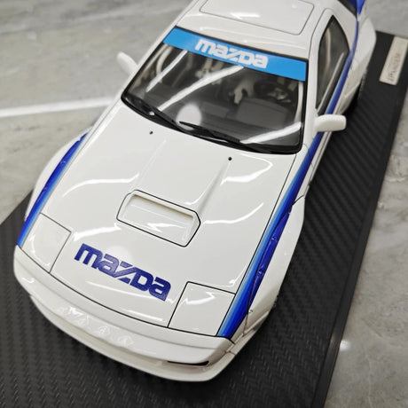 [Ignition] 1:18 Mazda 1985 RX-7 FC3S PANDEM White & Blue Model Car Resin