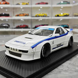 [Ignition] 1:18 Mazda 1985 RX-7 FC3S PANDEM blanc & bleu voiture miniature Resin