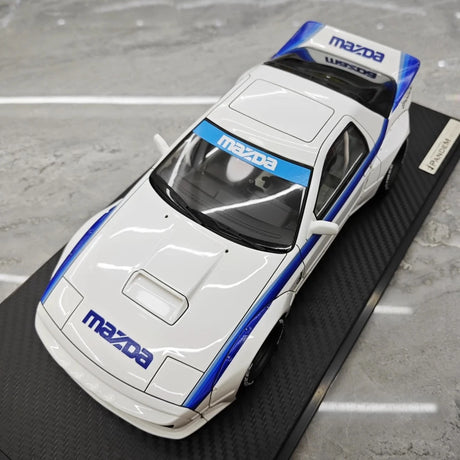 [Ignition] 1:18 Mazda 1985 RX-7 FC3S PANDEM White & Blue Model Car Resin