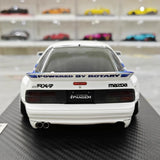 [Ignition] 1:18 Mazda 1985 RX-7 FC3S PANDEM blanc & bleu voiture miniature Resin