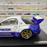 [Ignition] 1:18 Mazda 1985 RX-7 FC3S PANDEM White & Purple Model Car Resin