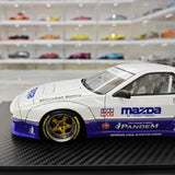 [Ignition] 1:18 Mazda 1985 RX-7 FC3S PANDEM White & Purple Model Car Resin