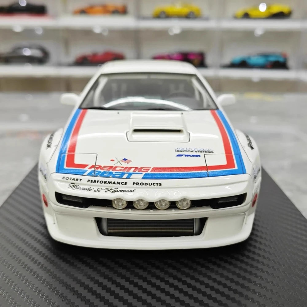 [Ignition] 1:18 Mazda 1985 RX-7 FC3S PANDEM White & Red Model Car Resin
