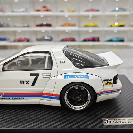 [Ignition] 1:18 Mazda 1985 RX-7 FC3S PANDEM White & Red Model Car Resin
