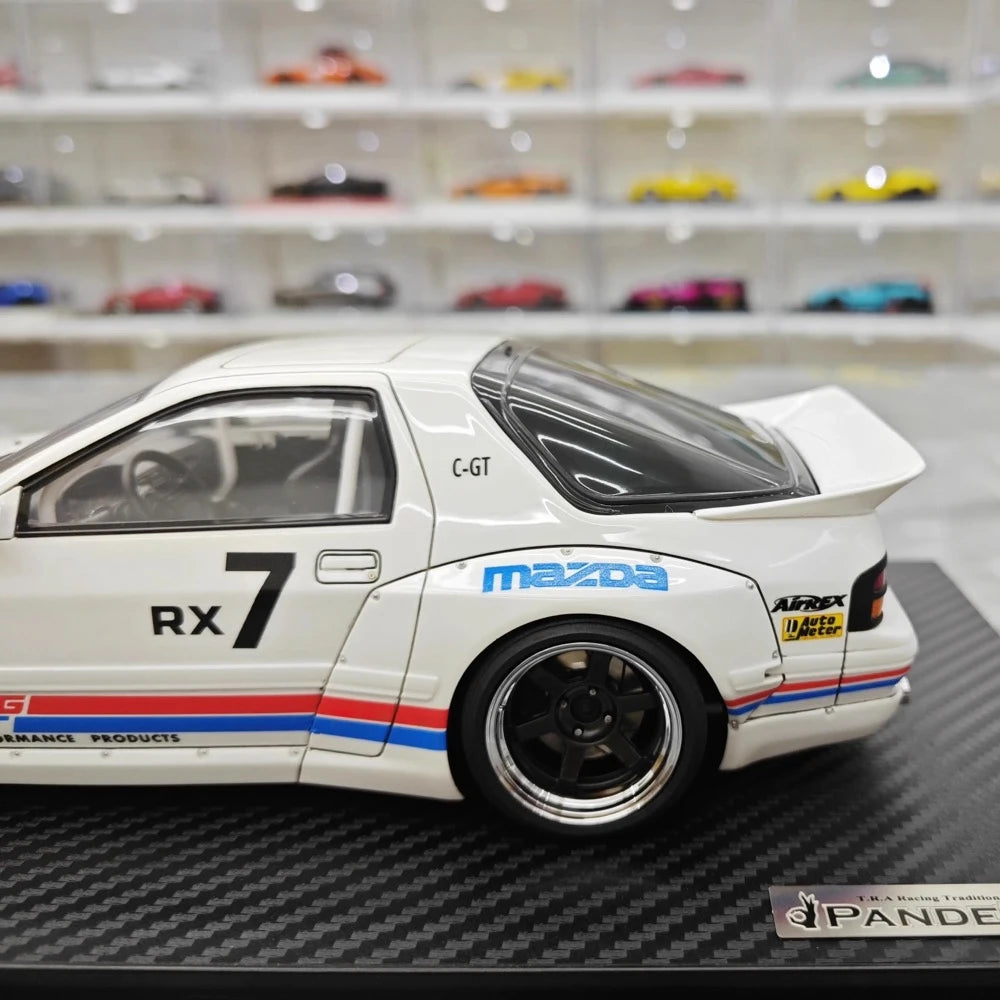[Ignition] 1:18 Mazda 1985 RX-7 FC3S PANDEM White & Red Model Car Resin