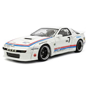 Ignition Mazda 1985 RX-7 FC3S PANDEM branco e vermelho 1:18 – modelo de coleção em resina