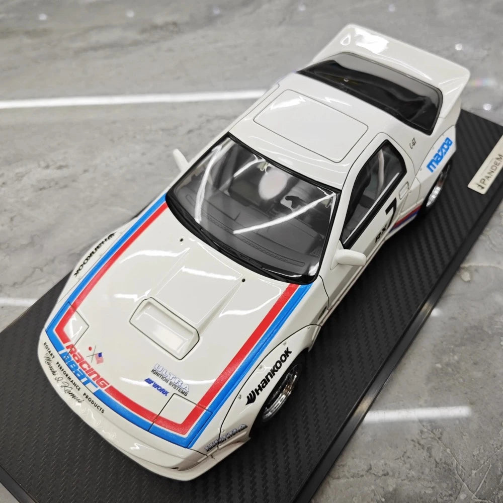 [Ignition] 1:18 Mazda 1985 RX-7 FC3S PANDEM White & Red Model Car Resin