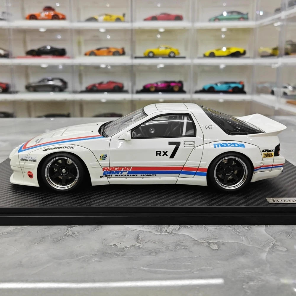 [Ignition] 1:18 Mazda 1985 RX-7 FC3S PANDEM White & Red Model Car Resin