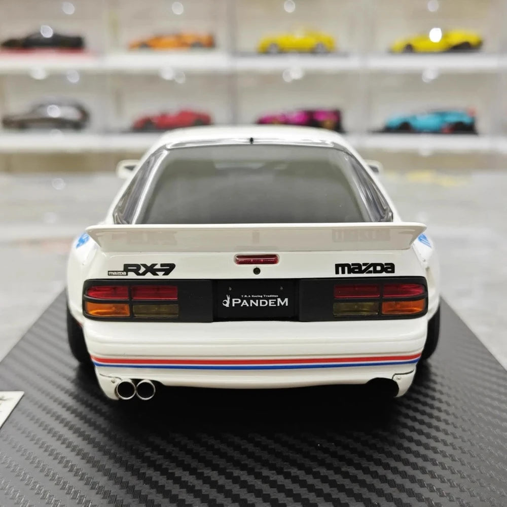 [Ignition] 1:18 Mazda 1985 RX-7 FC3S PANDEM White & Red Model Car Resin