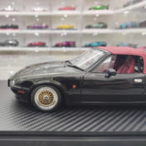 [Ignition] 1:18 Mazda 1989 MX-5 Miata NA Eunos Roadster Black Model Car Resin