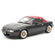 Ignition Mazda 1989 MX-5 Miata NA Eunos Roadster noir 1:18 – voiture miniature de collection en résine