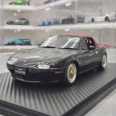 [Ignition] 1:18 Mazda 1989 MX-5 Miata NA Eunos Roadster Black Model Car Resin