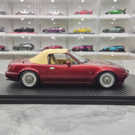 [Ignition] 1:18 Mazda 1989 MX-5 Miata NA Eunos Roadster Red Model Car Resin