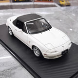 [Ignition] 1:18 Mazda 1989 MX-5 Miata NA Eunos Roadster ホワイト モデルカー レジン