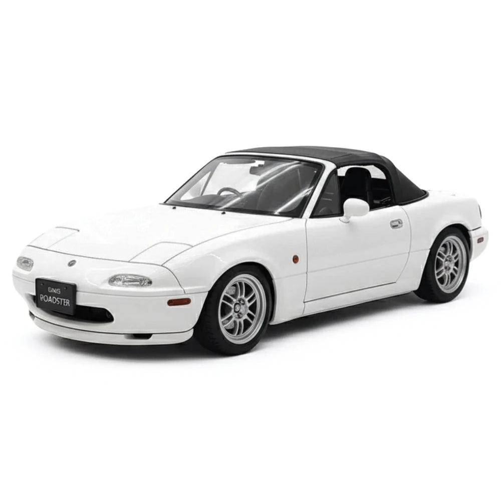 [Ignition] 1:18 Mazda 1989 MX-5 Miata NA Eunos Roadster White Model Car Resin
