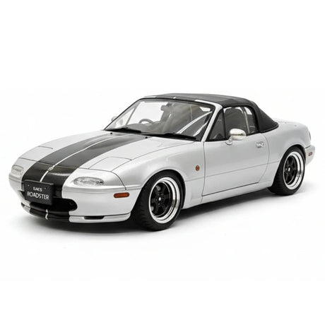 [Ignition] 1:18 Mazda 1990 MX5 Eunos Roadster NA B6-ZE Silver Model Car Resin