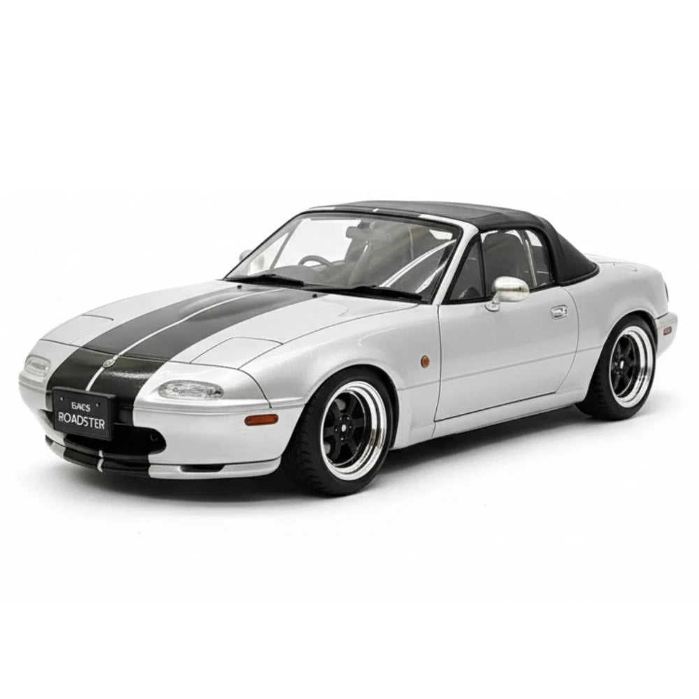 [Ignition] 1:18 Mazda 1990 MX5 Eunos Roadster NA B6-ZE Silver Model Car Resin