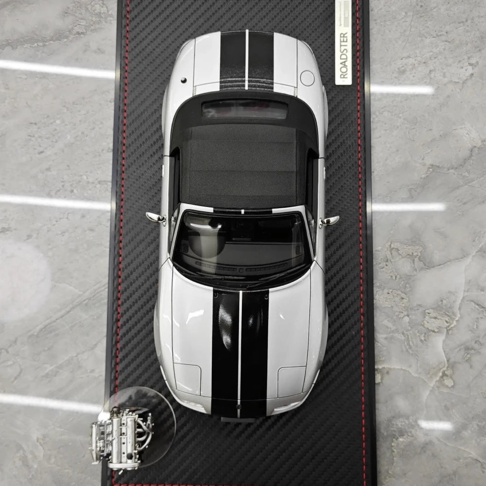 [Ignition] 1:18 Mazda 1990 MX5 Eunos Roadster NA B6-ZE argent voiture miniature Resin