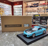 [Ignition] 1:18 Mazda 1992 RX-7 FD3S RE Amemiya Blue Model Car Resin