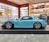 [Ignition] 1:18 Mazda 1992 RX-7 FD3S RE Amemiya Blue Model Car Resin