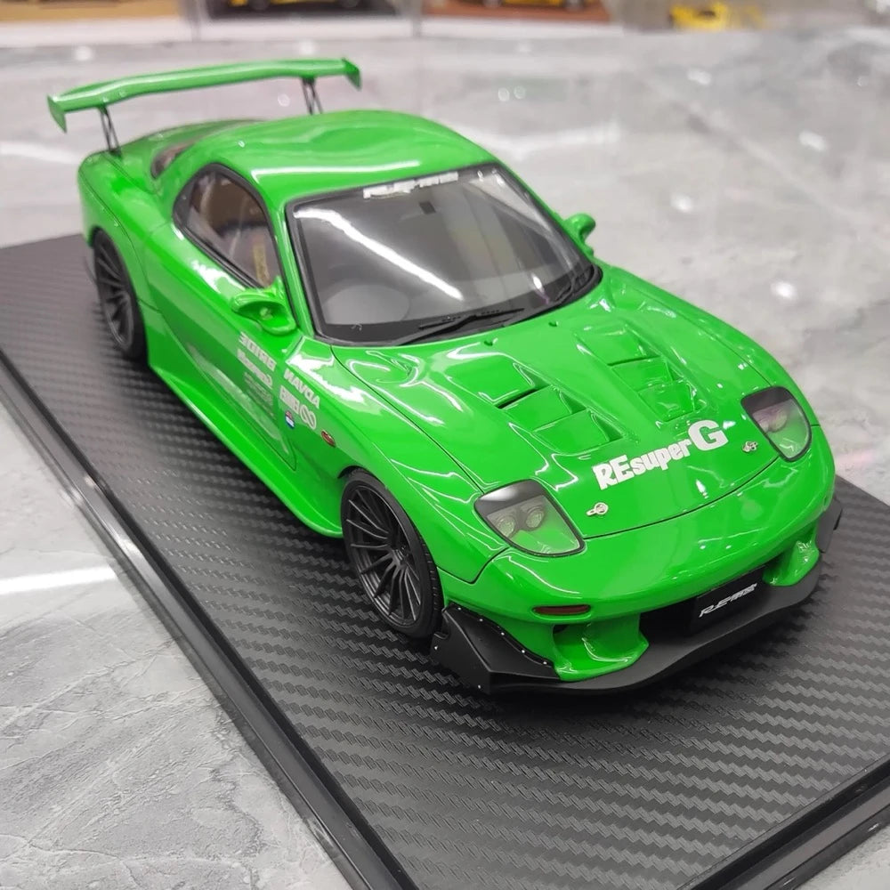 [Ignition] 1:18 Mazda 1992 RX-7 FD3S RE Amemiya Green Model Car Resin