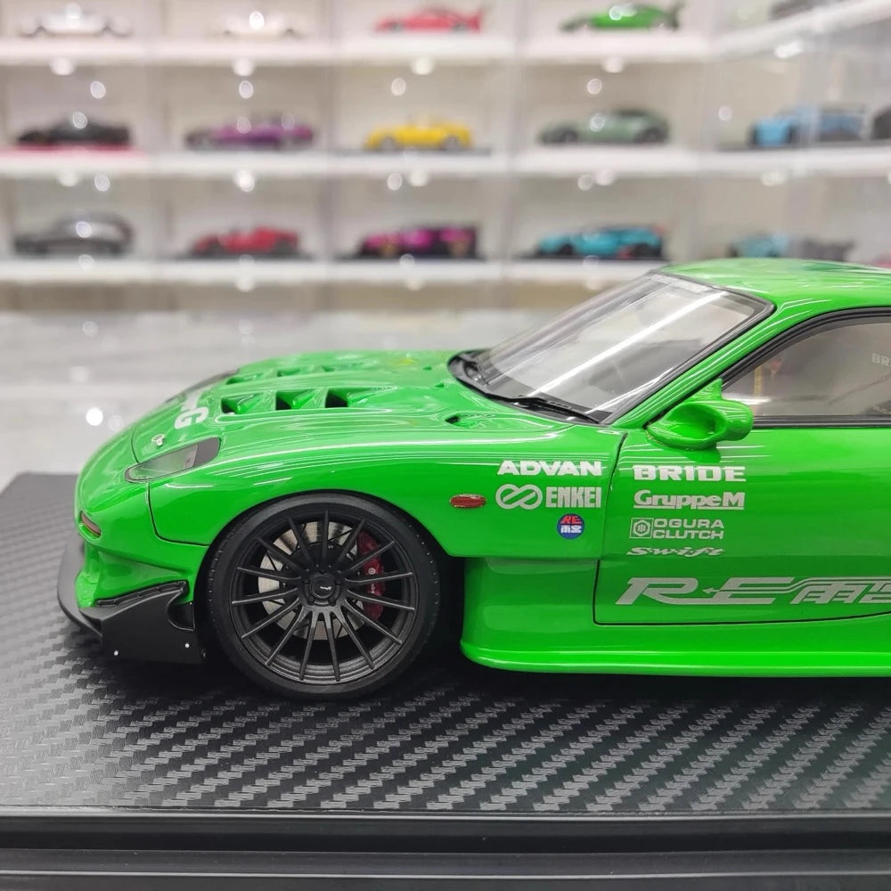 [Ignition] 1:18 Mazda 1992 RX-7 FD3S RE Amemiya Green Model Car Resin