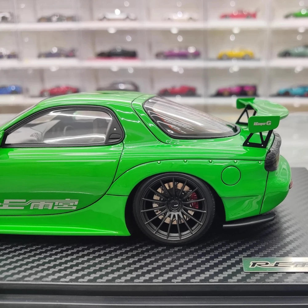 [Ignition] 1:18 Mazda 1992 RX-7 FD3S RE Amemiya Green Model Car Resin