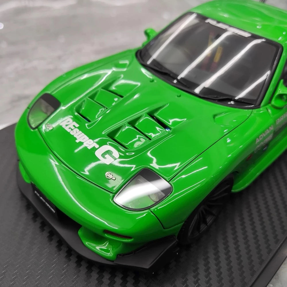 [Ignition] 1:18 Mazda 1992 RX-7 FD3S RE Amemiya Green Model Car Resin