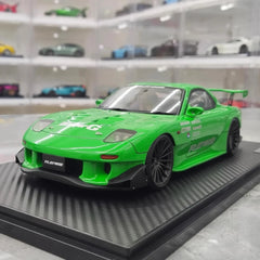 [Ignition] 1:18 Mazda 1992 RX-7 FD3S RE Amemiya Green Model Car Resin