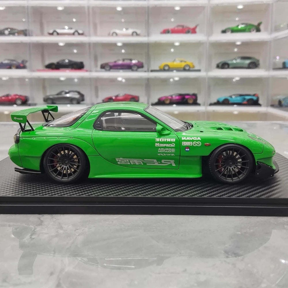 [Ignition] 1:18 Mazda 1992 RX-7 FD3S RE Amemiya Green Model Car Resin