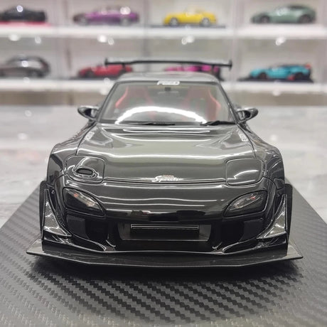 [Ignition] 1:18 Mazda 1992 RX-7 Feed Afflux GT3 FD3S Black Model Car Resin
