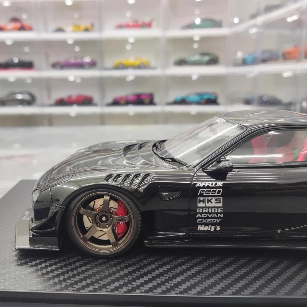 [Ignition] 1:18 Mazda 1992 RX-7 Feed Afflux GT3 FD3S Black Model Car Resin
